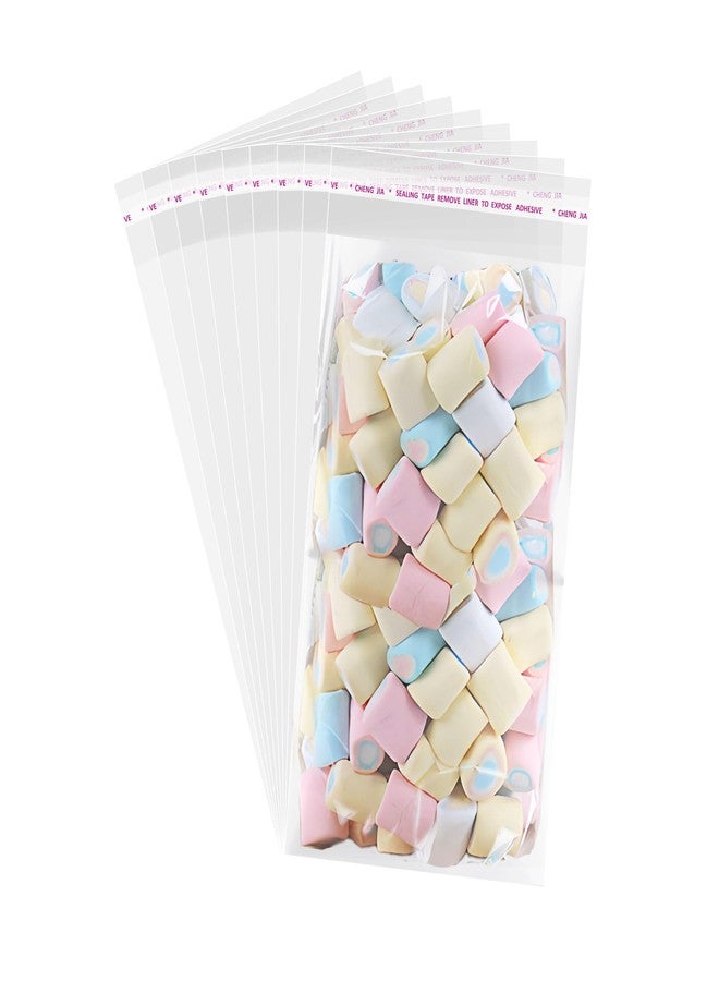 JOYIT 5x10 Inches Self Sealing Clear Cellophane Bags - 200 Pcs Clear Gift Bags with Seal, Ideal Resealable Cookie Goodie and Favor Bags for Treats, Perfect for Parties - Image 1